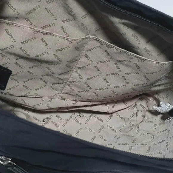 Roots Black Nylon  Crossbody Bag. - Picture 9 of 12